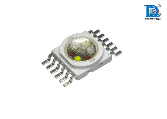 China 10Watt Multiple Color High Power LED with 6in1 RGBWA UV 520nm Green supplier
