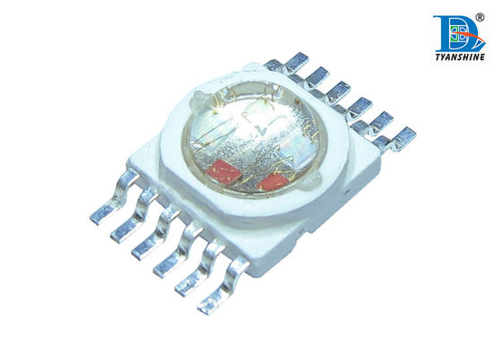 China 5 in1 RGBWA High Power Multi Chip Led 10W , Amber 585 - 595nm supplier