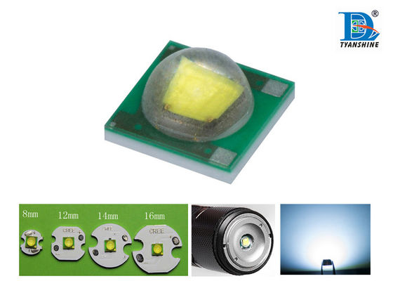 China CREE Chip XPE SMD LED Diode Flashlights 1W / 3W White 8000K supplier