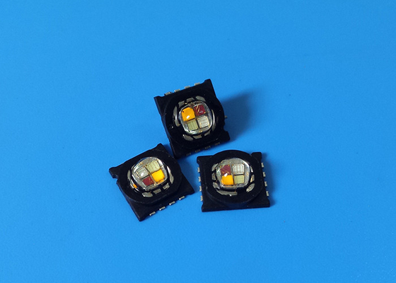 China 750MA Led 4 In 1 RGB Amber 15 Watt High Power Led Diodes With Multi - Chip supplier