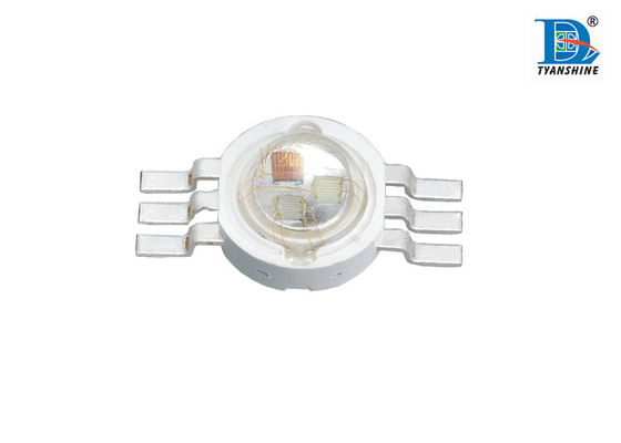 China Super Bright Red 35 - 60lm 350mA RGB High Powered LED , 1W LED Diode supplier