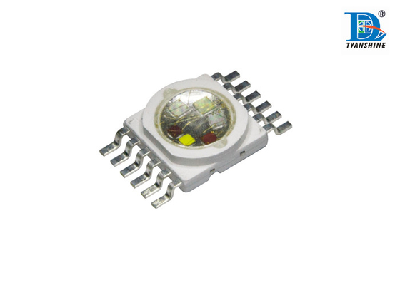 China 10Watt Multiple Color High Power LED with 6in1 RGBWA UV 520nm Green supplier