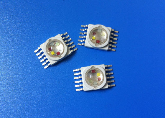 China 6in1 RGBWAP Multi Color LED Diode , 10W High Power Package LEDs supplier