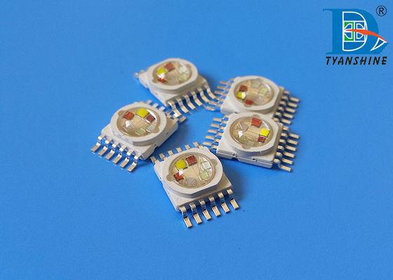 China RGBWA UV High Power LED Diode 10W LEDs 6IN1 Multicolor LEDs Chip supplier