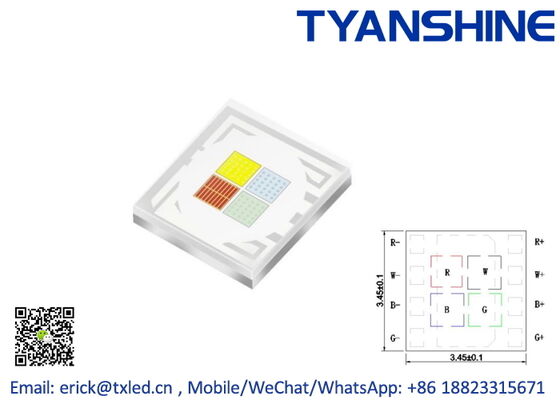 Ceramic SMD3535 LEDs RGBW 10Watt RGBL LED 4in1 SMD LED Components supplier