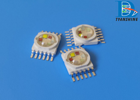 10 W High Power LED Diode , RGBWAP Multicolor Epiled Chip LEDs supplier