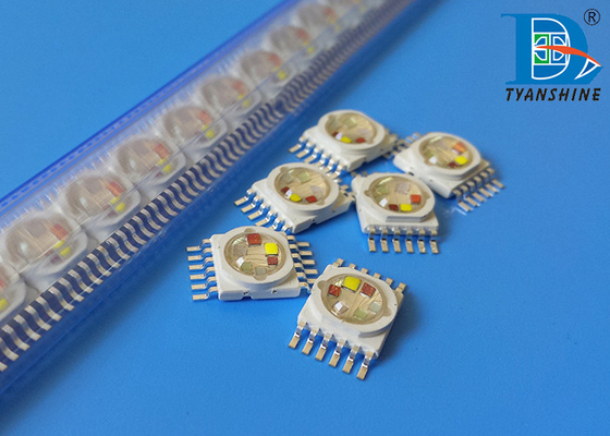 10W RGBWAUV LED Diode , 6-IN-1 High Power Multicolor LED Chip supplier